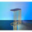 Table d'appoint bleue et dorée avec utilitaire polyvalent