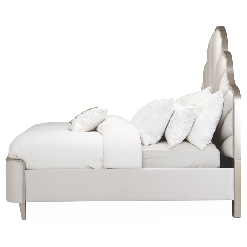 Malibu Crest Upholstered Bed, Queen