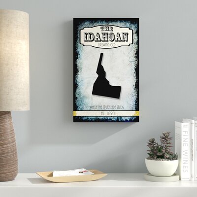 States Brewing Co Idaho' Graphic Art Print on Wrapped Canvas -  Ebern Designs, EBND3096 39247146