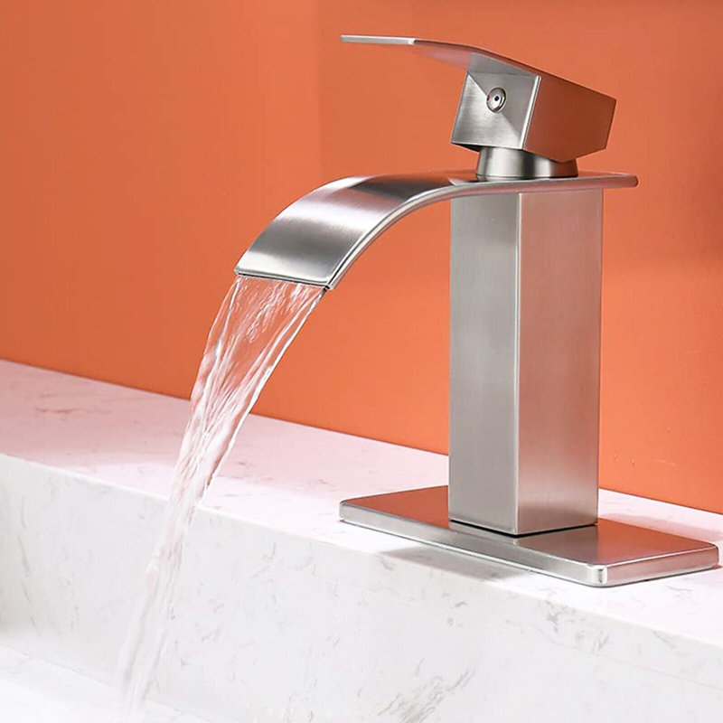 Single-Hole Single-handle Bathroom Faucet, Brushed Nickel