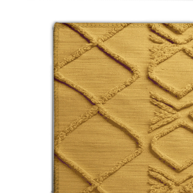 Trellis Brown Indoor and Outdoor Area Rug, Rectangle 2' x 3'