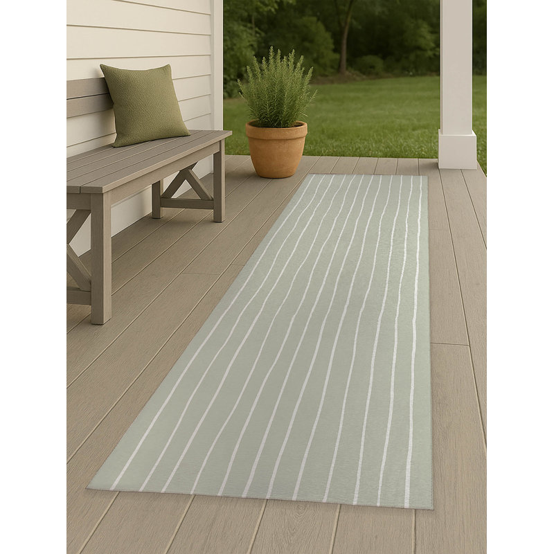 Smooth Lay Non-Slip Outdoor Rug, Runner 2'6" x 8'