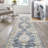 Gabryszek Bohemian Distressed Chenille Machine-Washable Dark Gray/Yellow Rug-202656014