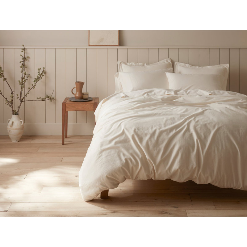 Cloud Soft Sateen Sateen Flat Sheet, King Flat Sheet, Undyed