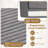 Floor Couch, Loveseat Foam Sofa with Removable Corduroy Cover, Back & Seat Cushions Gray-129435896