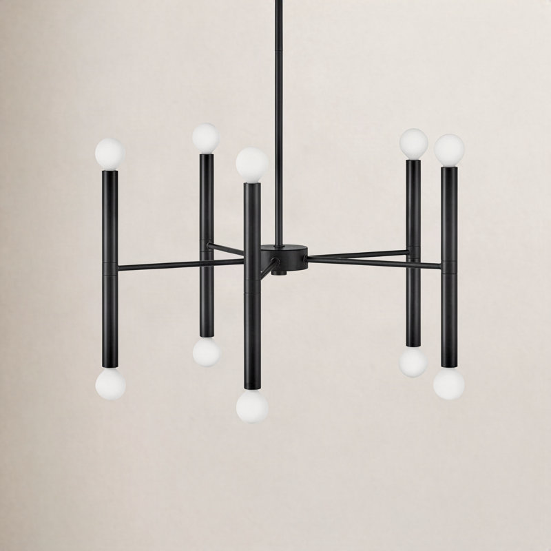 Jamir 10-Light Chandelier, Black