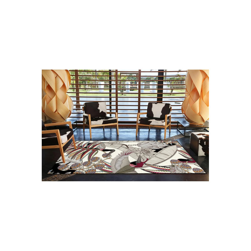 Tapis ailé tissé à base lavable, Tapis de couloir 3 pi 4 po x 9 pi 11 po