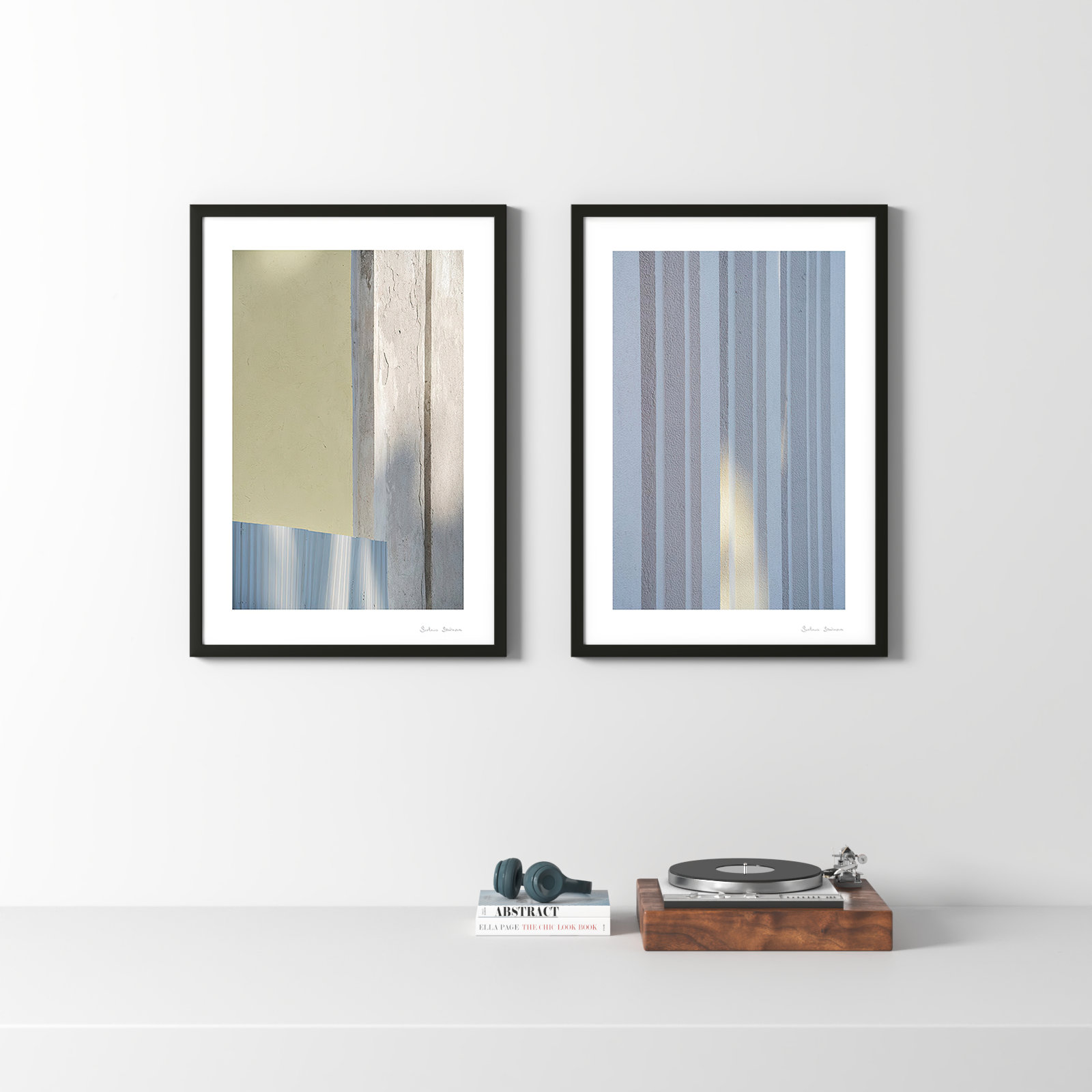 Sun And Concrete by Svetlana Smirnova, Black, 38" H x 26.5" W x 1.25" D