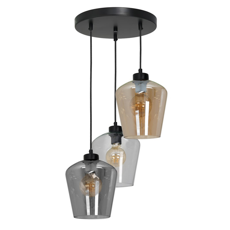 Valparaiso 3 - Light Black Pendant