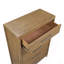 Commode de rangement 5 tiroirs brun clair