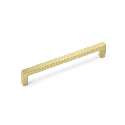 Satin Brass Slim Squared D-Bar Handles