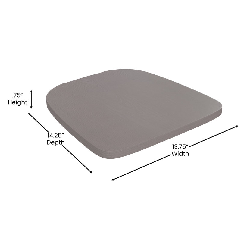 Chaise empilable Briceidy, Gris, Argent