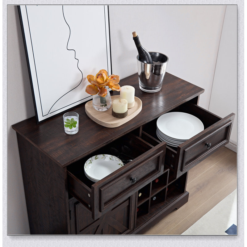Armoire à vin avec 2 tiroirs Farmhouse