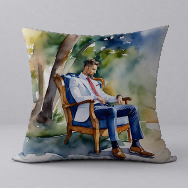 Housse et insert de coussin décoratif en polyester