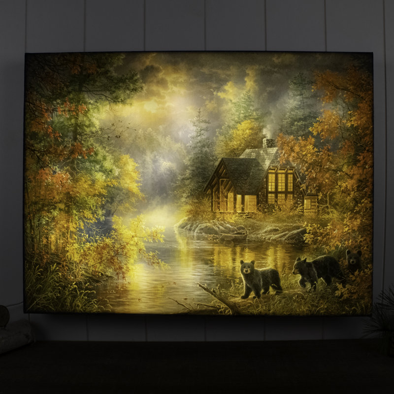 Art mural entièrement illuminé à DEL 18x24