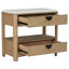 Grand lit tapissier et table de chevet-870950281-870950284