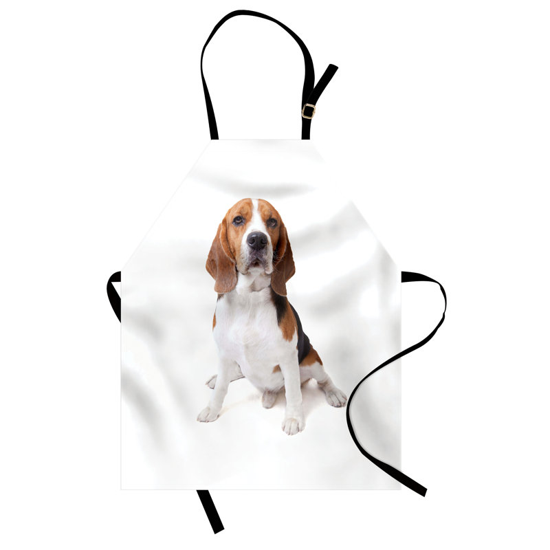 Tablier East Urban Home Beagle, cuisine de jardinage, taille adulte, cannelle noir et blanc