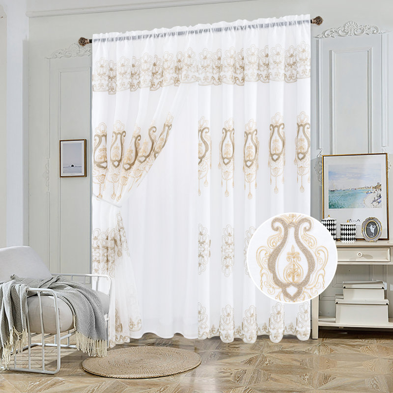 Brantice Room Darkening Curtain Single Panel, Gold