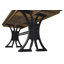 Metal Base Writing Desk