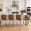 Tabouret de comptoir pivotant rembourré-1226042879