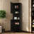 Living room wooden storage corner high bookcase-110823868