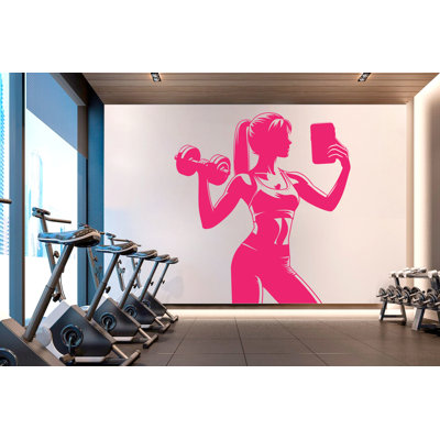 Adhésif décoratif gymnase pour fille