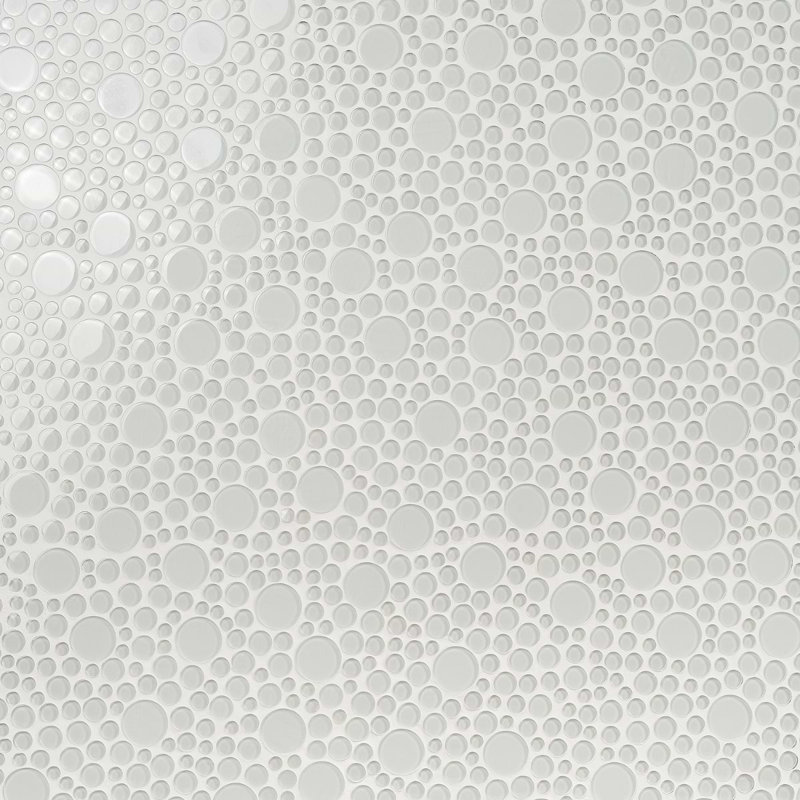 Loft Spa 12x12 Circles Polished Glass Mosaic Tile