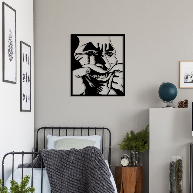 Stylish Decorative Metal Wall Accessory, Black Finish, 22.0 x 18.9 inches | 100% Metal Construction, Thickness: 0.06 inches | Lightweight at 2.4 lbs, Perfect for Home Decor & Modern Interiors, Elegant Design