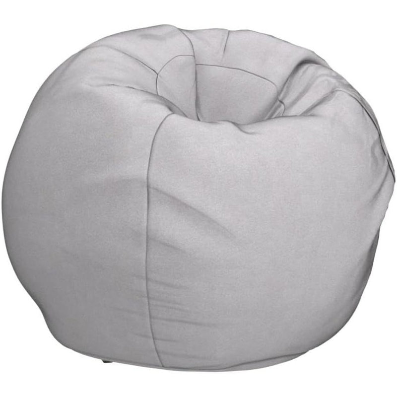 Fauteuil à billes pour fauteuil, 25.05" H x 34.05" W x 34.05" D, Polyester gris clair