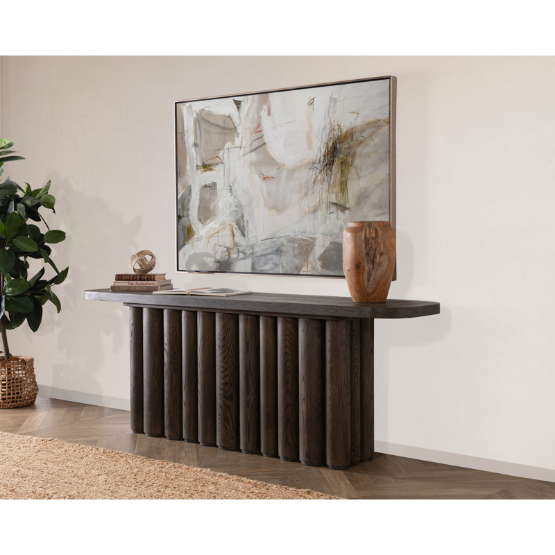 Tiber Console Table, Toasted Brown