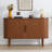 Sideboard Buffer Cabinet with Fluted Slide Doors-1159664252