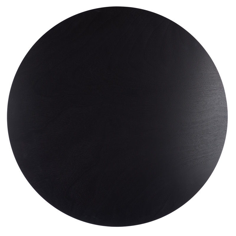 Seraphina Round Dining Table, Matte Black