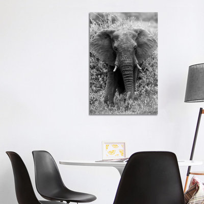 Elephant in The Bush 1 Piece Wrapped Canvas Wall Art