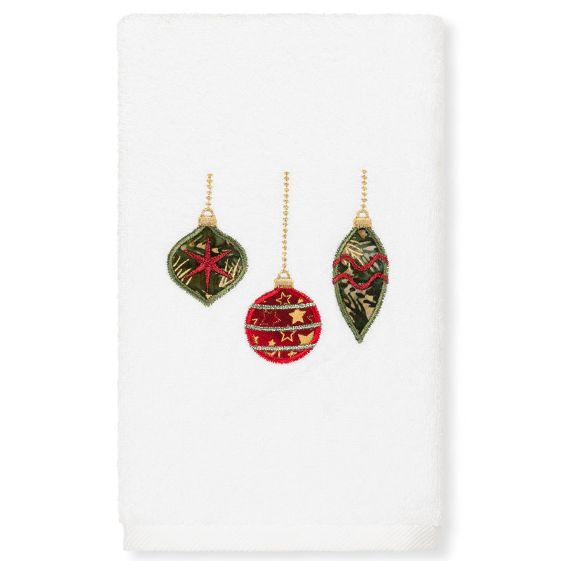 Christmas Hand Towels Midweight Hand Towel, White