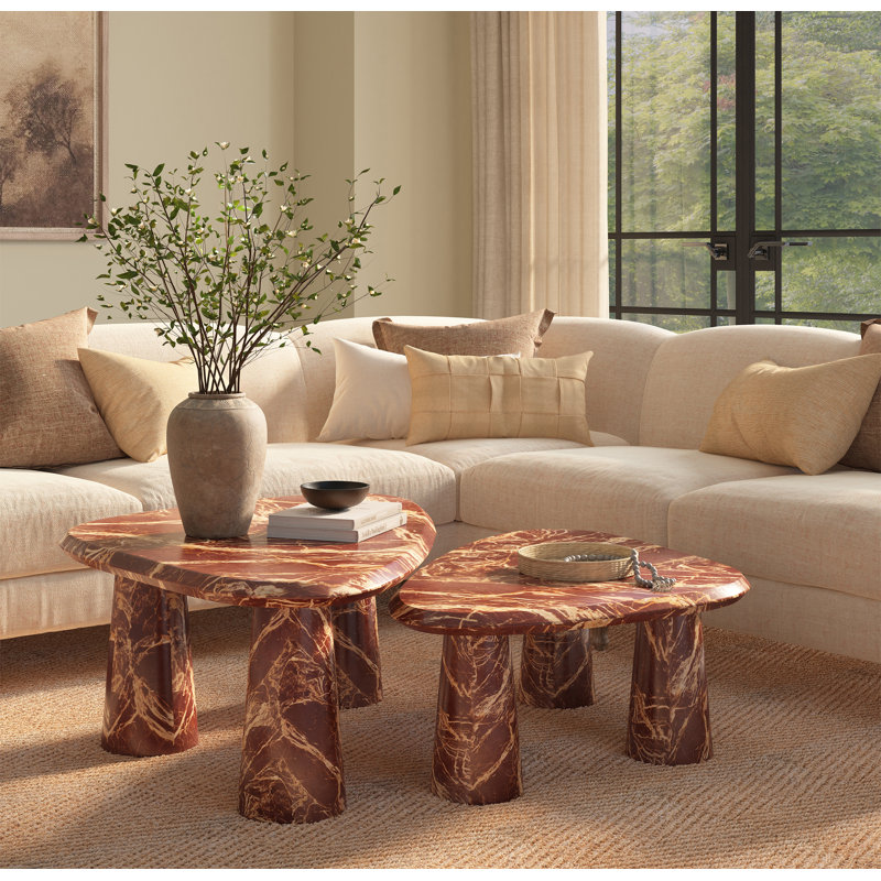 ATHENA LARGE COFFEE TABLE, 12" H x 32" W x 20.5" D