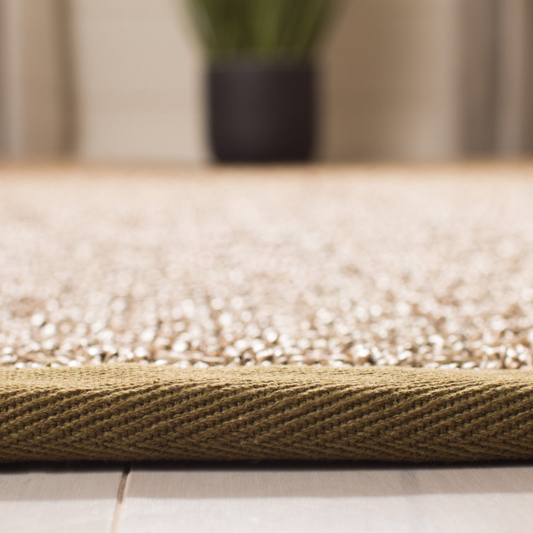 Auckland Bamboo Slat/Seagrass Natural/Olive Area Rug