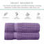 Ensemble de serviettes 2 pièces Willow - 100% coton peigné, qualité supérieure 630 g / m², mauve, ultra doux et très absorbant (2 serviettes de bain)-1833370052-1833370057