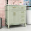 Meuble-lavabo simple autoportant élégant avec lavabo en céramique, portes à fermeture douce et grand espace de rangement-1988659883