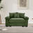 Oversized Corduroy Armchair  With Ottoman-948987617