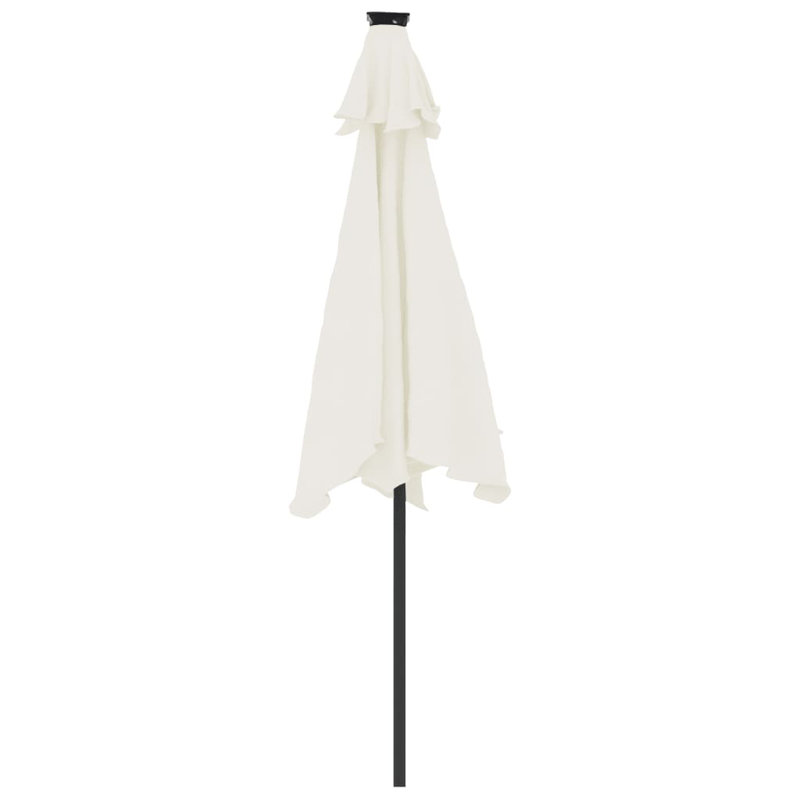 Beach Parasol, 212cm H x 225cm W x 225cm D, White