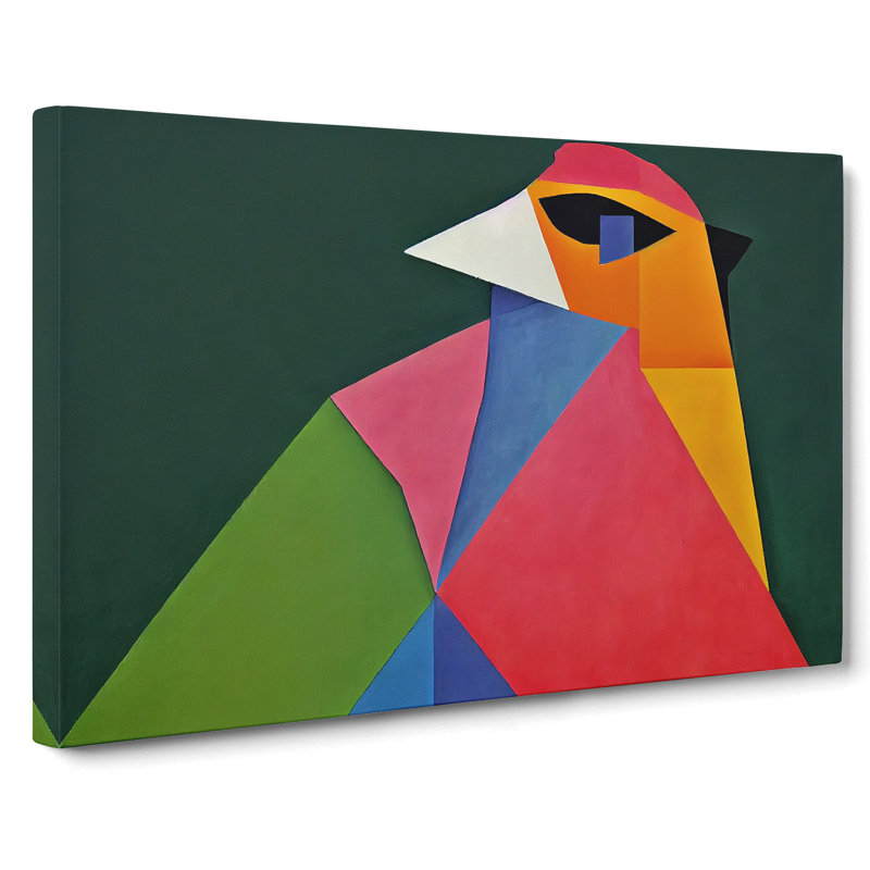 Fine Abstract Bird - Wrapped Canvas, 40cm H x 60cm W x 3cm D