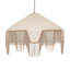 Luminaire suspendu angulaire en tissu naturel Buchanan