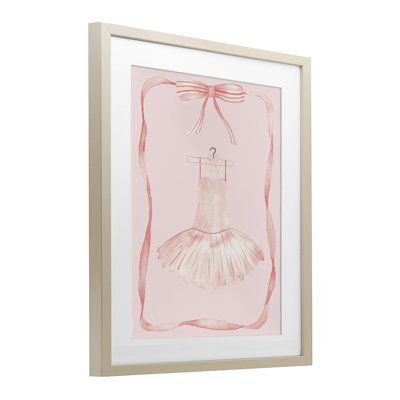 «Ballet Dress on Hanger», reproduction encadrée sous verre, conception de Nina Jacobs