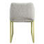 Chaise de salle à manger en sherpa à miroir Galdesa Teddy (ensemble de 2)
