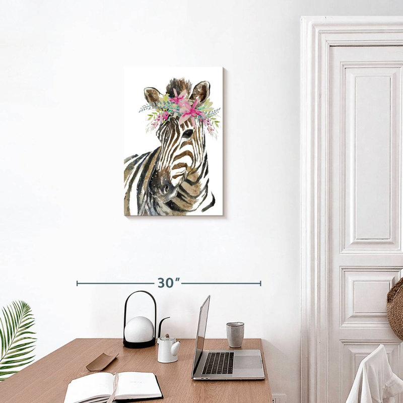 Brampt Crowned Zebra, 24" H x 16" W