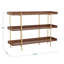 Martha Stewart Emmett Storage Display Bookcase with Vertical Steel Support Posts-89798271