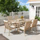 Willesden Rectangular Aluminum Dining Set with Cushions