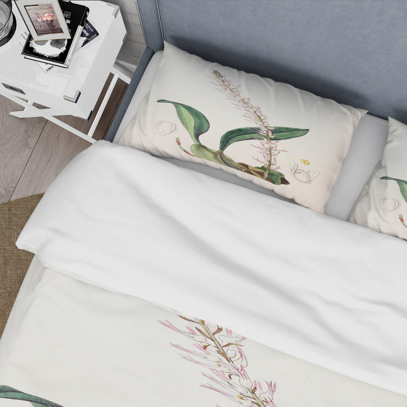 Vintage London Plants V - Ensemble de housse de couette traditionnel - Microfibre de polyester