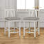 Ensemble de table de salle à manger 3 pièces en bois massif avec chaises, ensemble de table de salle à manger à hauteur de comptoir à 2 niveaux et chaises-117442964