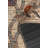 Heileman Beige Vintage Textured Pomegranate Patterned Woven Based Chenille Carpet-1792518254
